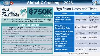 ONR Global-X Challenge 2023