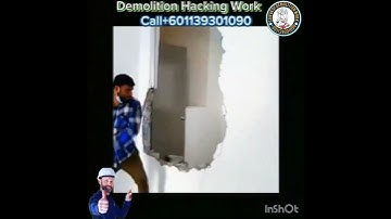 Demolition Hacking Work #demolitionexperts #demolition #construction
