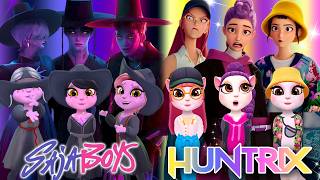 😈🎵 My Talking Angela 2 | K POP DEMON HUNTERS | Huntrix VS Saja boys | Cosplay ⚔️🔥
