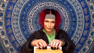 ASMR Rhythmic Tapping to Emo Songs - Acrylic Nails on Wood