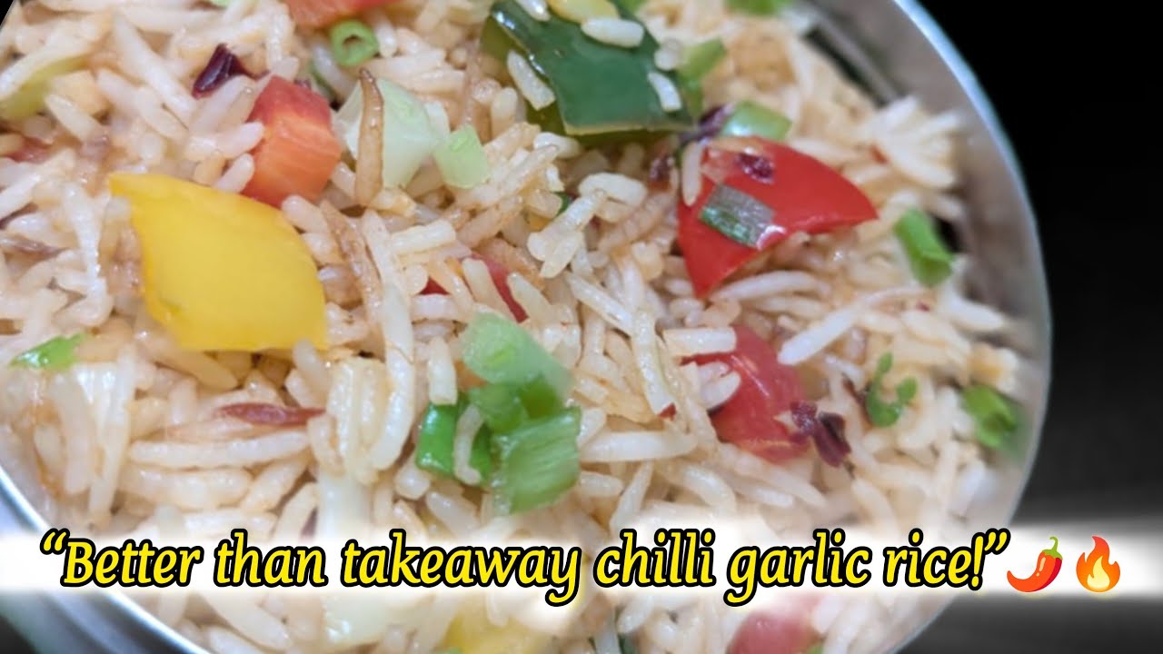 Butter Garlic Chilli Rice | Quick Indo-Chinese Rice Recipe#VegFriedRice ...
