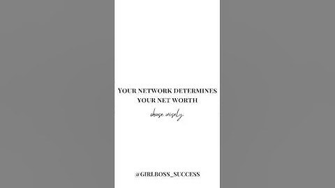 Your network determines your net worth—choose wisely." Surround yourself with visionaries