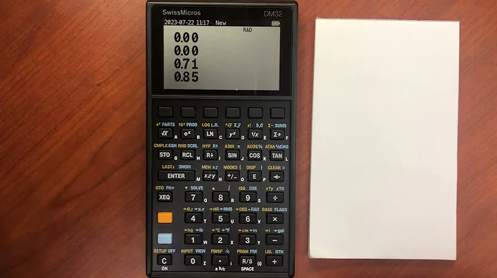 DM32 Trigonometric Functions