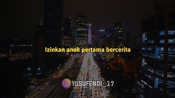 "Dear anak pertama" pesan untuk anak pertama dari saya
