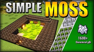SIMPLE MOSS/BONEMEAL FARM TUTORIAL 🍀 (Easy Redstone) | Minecraft 1.19+1.20