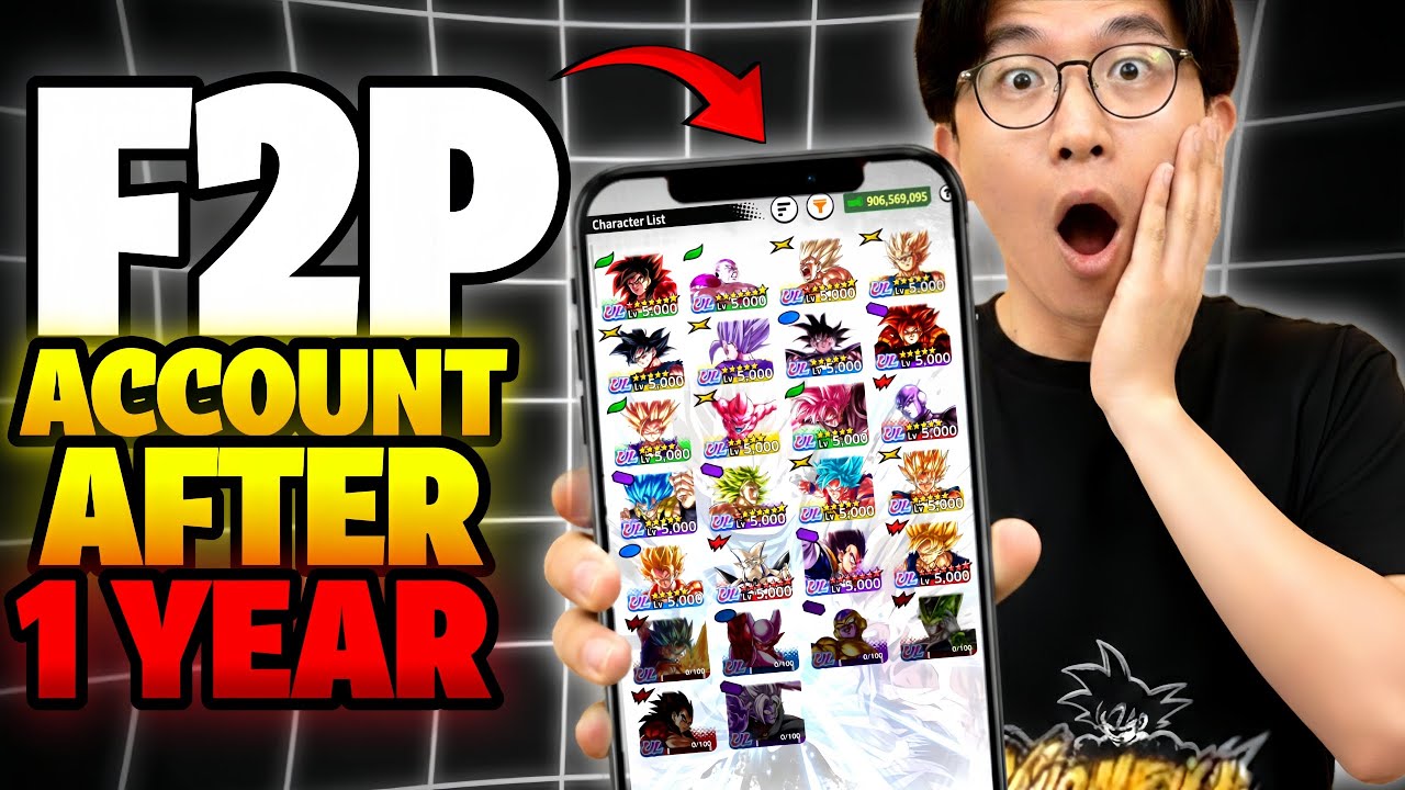 WHAT MY ACCOUNT LOOKS LIKE AFTER ONE YEAR! ACCOUNT SHOWCASE 🔥(Dragon ball legends)