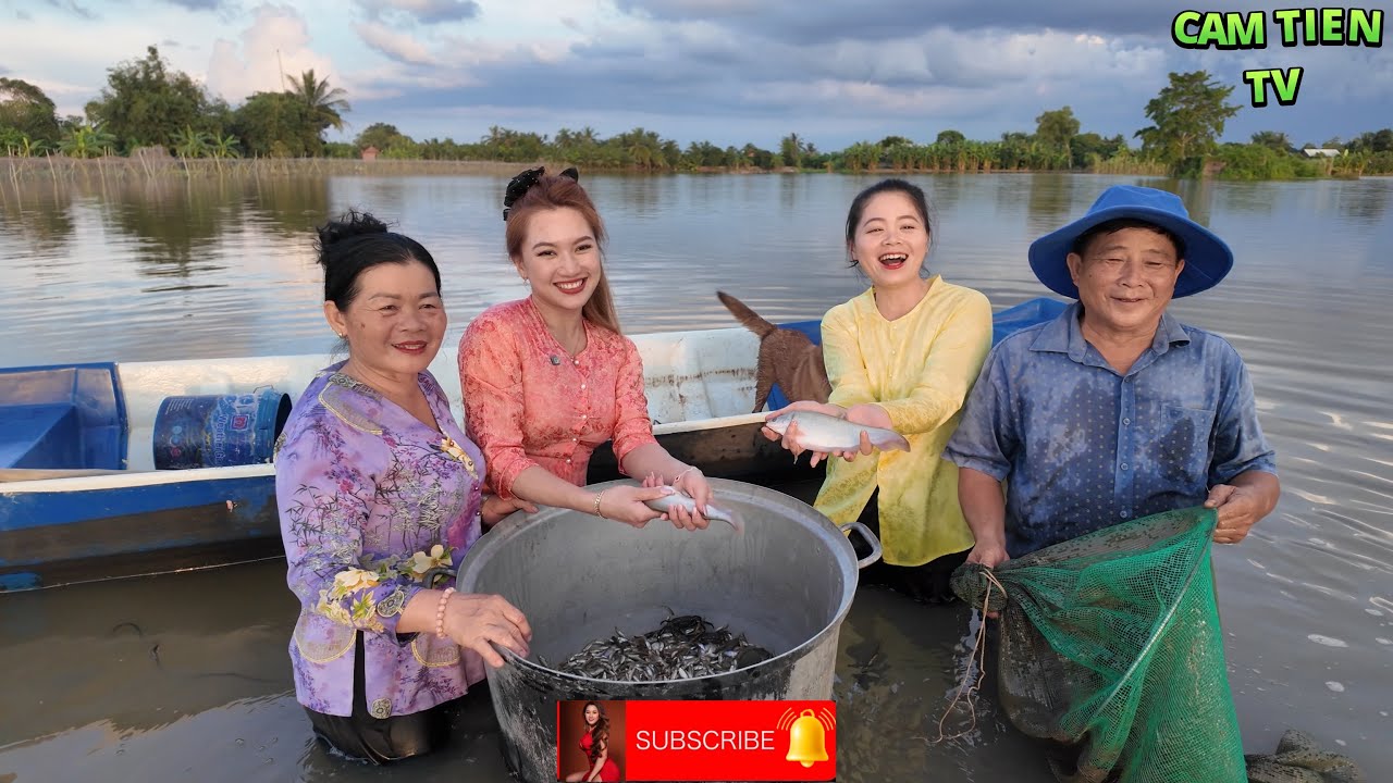 ĐỔ DỚN MÙA NƯỚC NỔI TOÀN CÁ ĐỒNG TƯƠI NGON TẠI QUÊ NHÀ CHỊ PHAN DIỄM, LONG AN