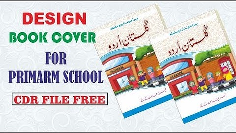 Design Book cover for Primary schools.in coreldraw