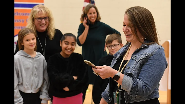 Angela Fowler Shares Milken Award News With Family...