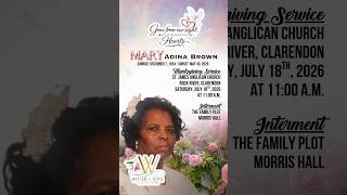 Mary Adina Brown - Gone From Our Sight, Not From Our Hearts