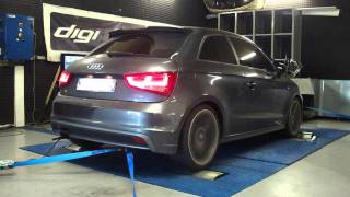 Reprogrammation moteur Audi A1 tfsi 185cv @ 208cv dyno digiservices