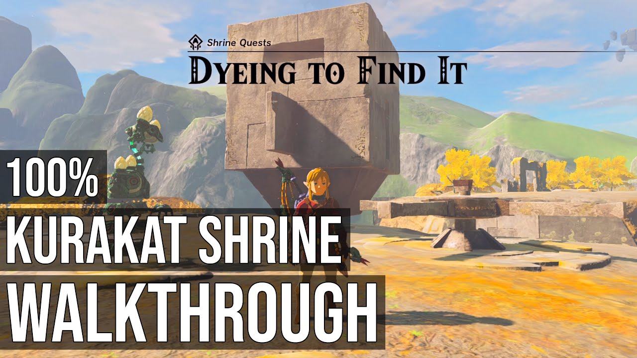 Kurakat Shrine TotK (Dyeing To Find It Shrine Quest) - Zelda Tears of the Kingdom