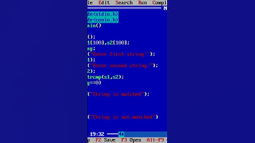 Compare two string using strcmp() function #shorts #short #dailyshorts