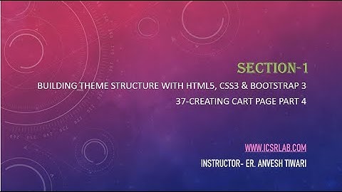 37 Creating Cart Page Part 4  E Commerce Website In PHP & MySQL