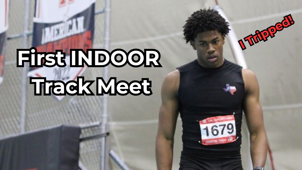 FIRST INDOOR Track Meet! I Tripped 🤦🏾