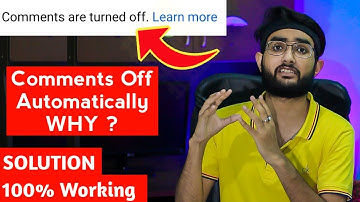 Comments are turned off automatically after some time | Turn on permanently | Solution | HINDI 2021