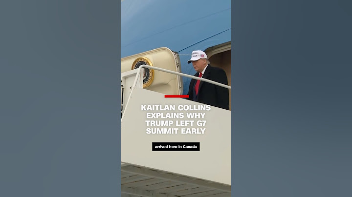 Kaitlan Collins explains why Trump left G7 summit early