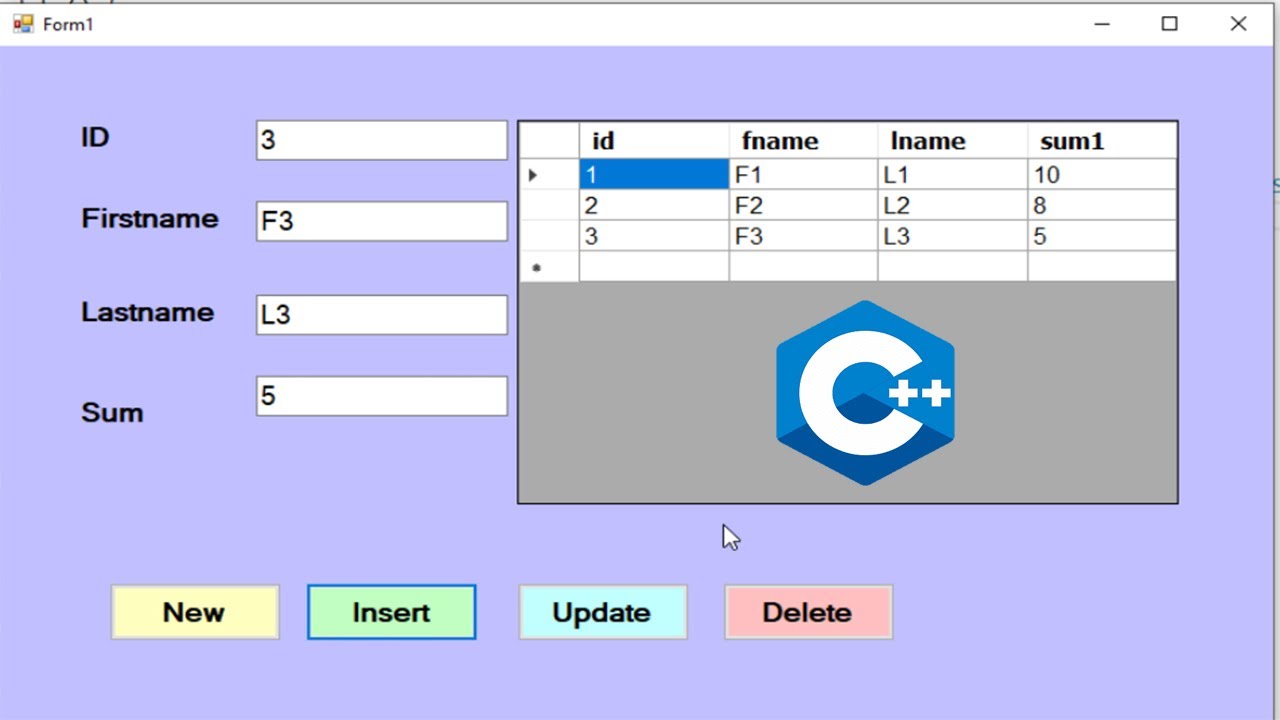 Learn C++/CLI: Insert, Update, and Display Data from SQL Server in dataGridView
