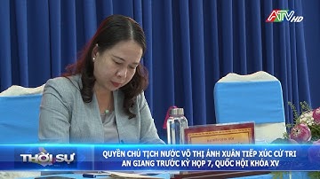 Quyền Chủ tịch nước Võ Thị Ánh Xuân tiếp xúc cử tri An Giang trước kỳ họp thứ 7, Quốc hội khóa XV