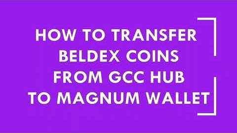 Transfer the Beldex Coins to Magnum Wallet
