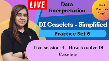 How to solve DI Caselets LIVE session 1| DILR Set 6| PDF|CAT 2022|XAT 2023|OMETs| Priyasha Das