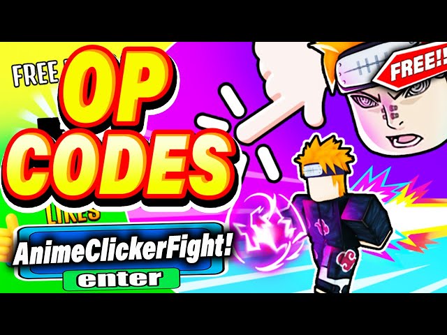 Roblox: Code Anime Clicker Fight December 2023 - Alucare