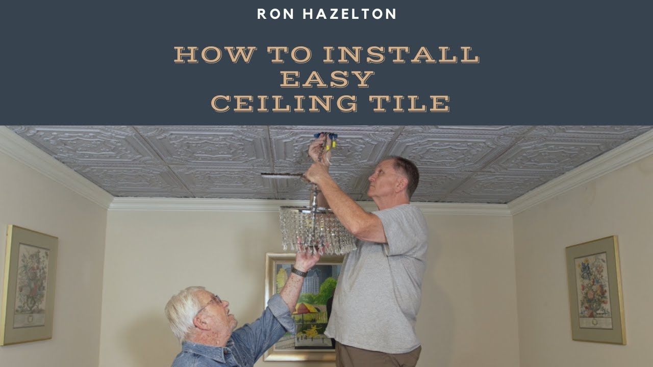 How To Install Easy Ceiling Tile You