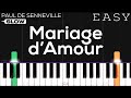 Mariage d’Amour (Chopin-Spring Waltz) | SLOW EASY Piano Tutorial