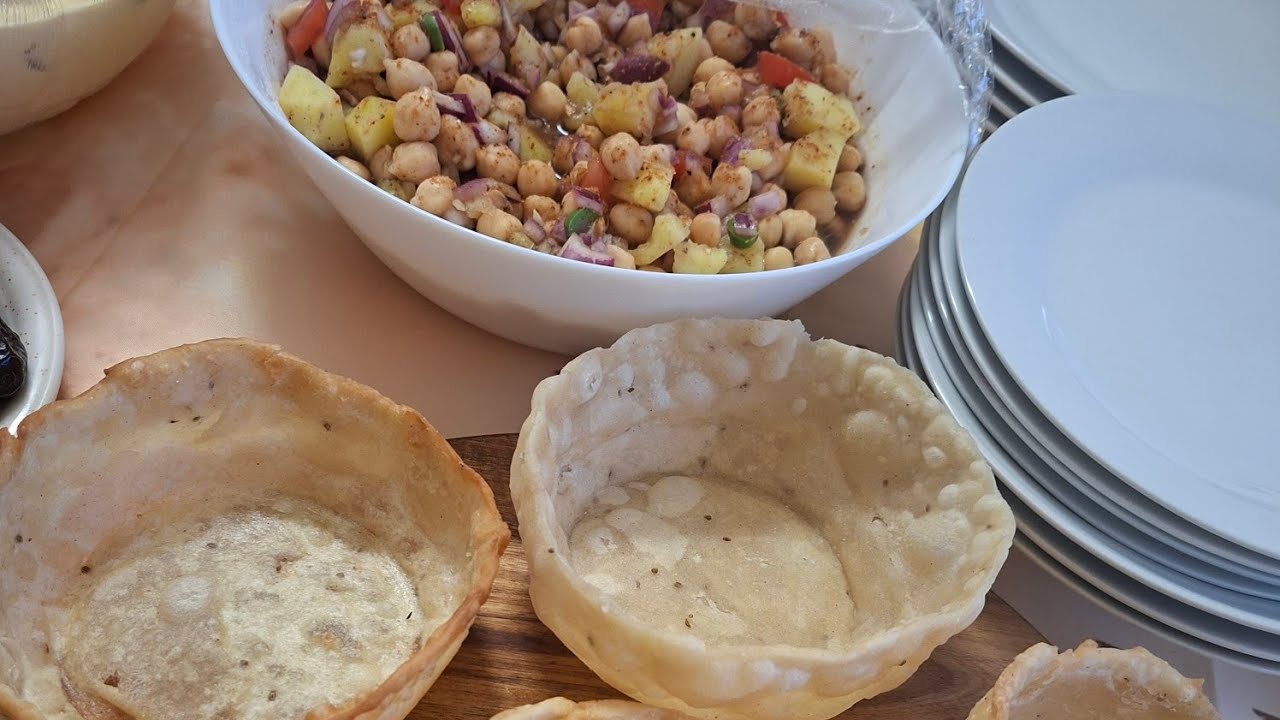 Aloo Chana Basket Chaat | Quick Iftar Idea | katori chaat 