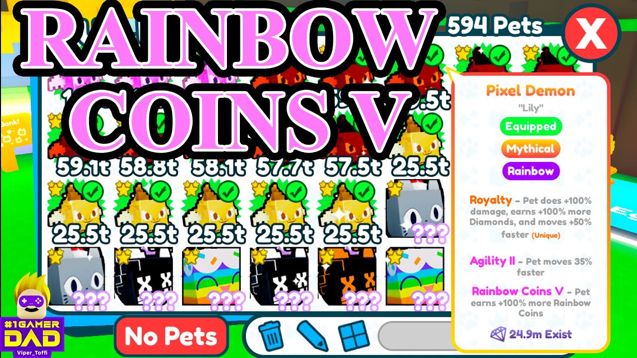 How to Get ENCHANT ✨ RAINBOW COIN V Easier & Faster in Pet Simulator X