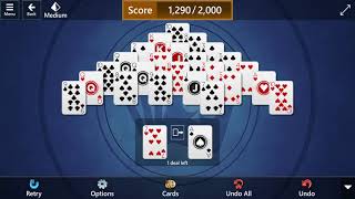 Microsoft Solitaire Collection: Pyramid - Medium - June 29, 2021