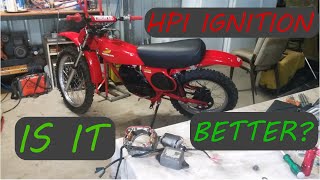 1977 CR125 HPI ignition installation, test and review.