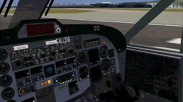 Flightgear: Swiss Air Force Beechcraft 1900D Take-off