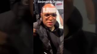 Drake and Birdman hug each other backstage 👀