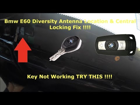 Bmw E60 Diversity Antenna Location & Central Locking Fix Key Not Working Watch This Free Fix