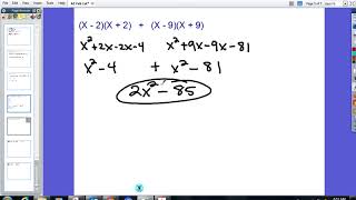 A1 Feb 1st - Unit #7 - Day 4: Multiplying Polynomial Day 2