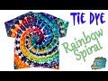 Tie Dye:  Rainbow Spiral [Ice Dye]