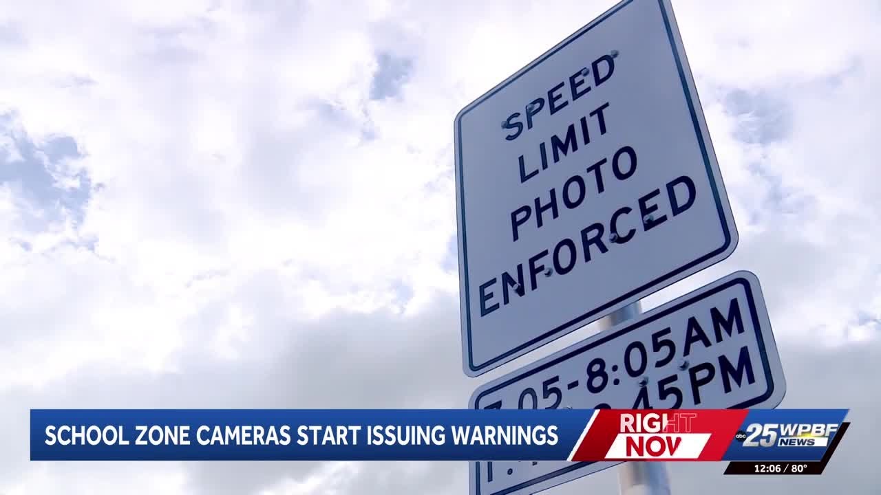 Speed cameras turn on in Greenacres school zones; Drivers get 30-day warning per