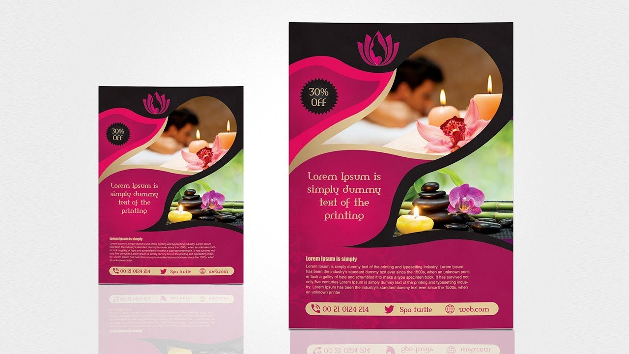 Spa & Beauty Saloon Flyer | Photoshop Toturial