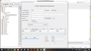 Form Transaksi Sederhana dengan Java Swing Netbeans