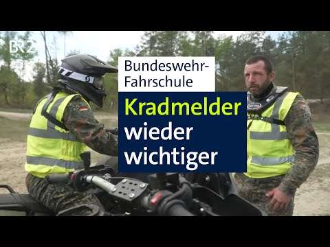 Wo Kradmelder das Fahren lernen: Zu Besuch in der Bundeswehr-Motorrad-Fahrschule | Abendschau | BR24