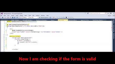 MVC  - Ajax -  How to validate form and check if it is valid with comments