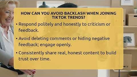 How Can You Avoid Backlash When Joining TikTok Trends? - Everyday-Networking