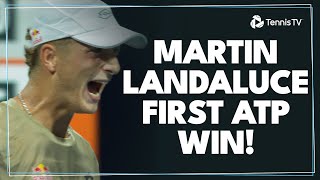 18-Year-Old Martin Landaluce Wins First-Ever ATP Match! | Miami 2024 Highlights