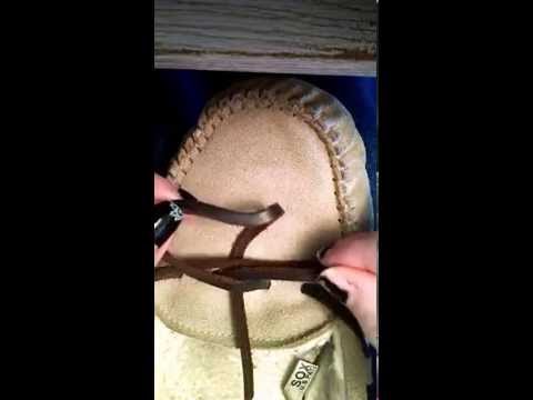 Re-make of how to tie your moccasins