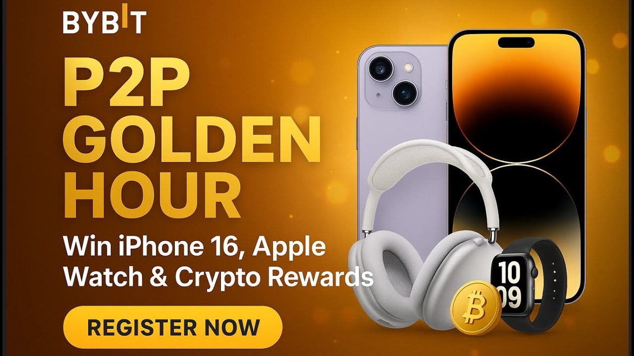 P2P Golden Hour Lucky Draw 2025 🔥 Win iPhone 16, Apple Watch & Crypto Rewards | Step-by-Step Guide