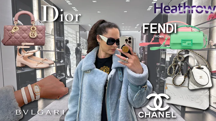 Luxury Shopping Vlog 2023 at HEATHROW! Chanel, Dio...