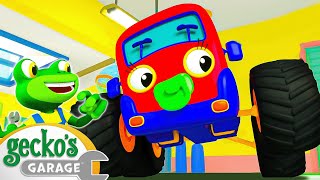 Baby Truck Monster Truck Mix Up | Baby Truck | Gecko&#39;s Garage | Kids Songs