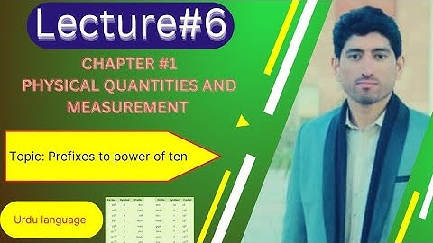 lec#6 Physics class 9 chapter 1 Prefixes to power of 10 in urdu language
