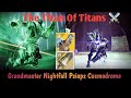 Grand Master NightFall Psiops Cosmodrome With Lament X Strongholds
